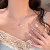 Koreanische Mode Vintage Blau Kristall Anhänger Silber Farbe Cosmic Star Kette Hals Halskette für Frauen Hochzeit Ästhetischen Schmuck