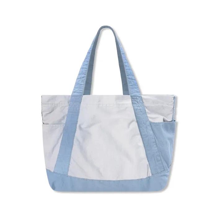 XTA108 Ripstop Cotton Washed Tote Bag (BLUE)