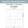 Wall Calendar 2026, 12 Month Large Calendar from October 2025 To December 2026 w/Wire Hanging, 14.5’’x11’’ Thick Paper Big Calendar for