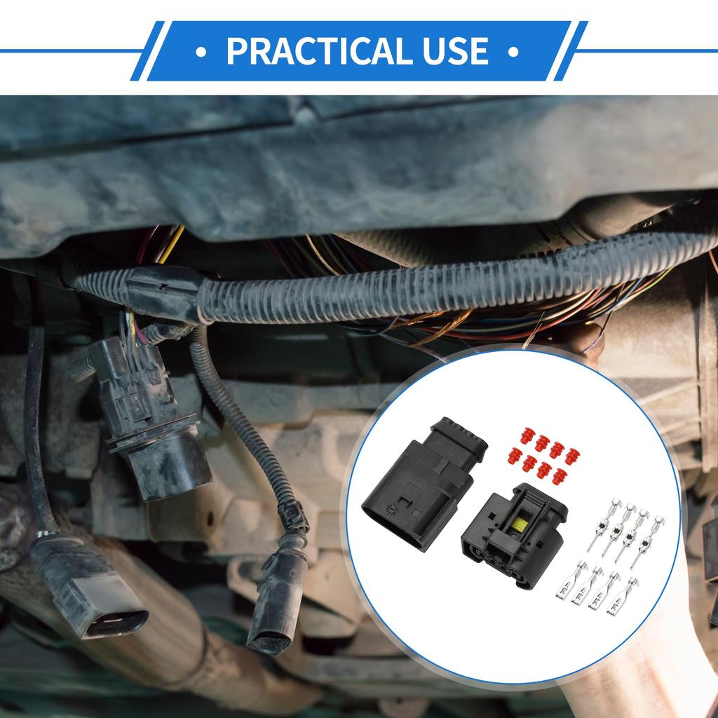 VekAuto Compatible 4 Pin Ignition Coil Connector Plug Kit Waterproof