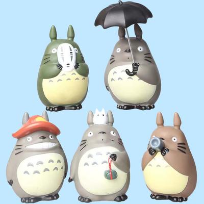 Anime Mein Nachbar Totoro Figur Cartoon PVC Mini No Face Man Serie Statue Niedliches Actionmodell Spielzeug Zimmerdekorationen Kindergeschenke