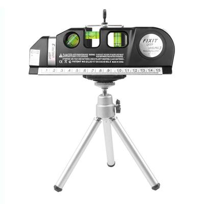 4 In 1 Multipurpose Infrared Level Laser Horizon Vertical Measure Tape Horizontal Ruler Laser Level Cross Line Laser Tape With Tripod