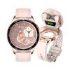 Montre Connectée Étanche IP67 Écouteurs Bluetooth Écouteurs Sans Fil Réduction du Bruit Surveillance de la Santé pour Hommes Femmes Fonction Boussole