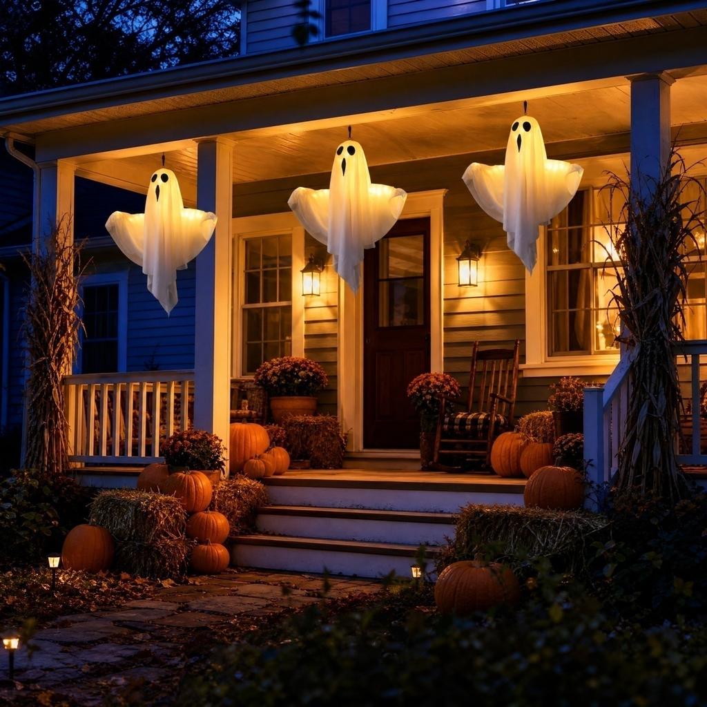 Halloween String Lights with Decorations 3-Pack for Indoor and Outdoor Decor
