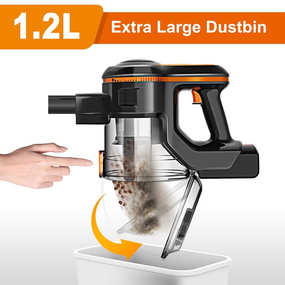 INSE S680 Cordless Stick Vacuum, 28kPa 250W Suction, Max 50min Runtime