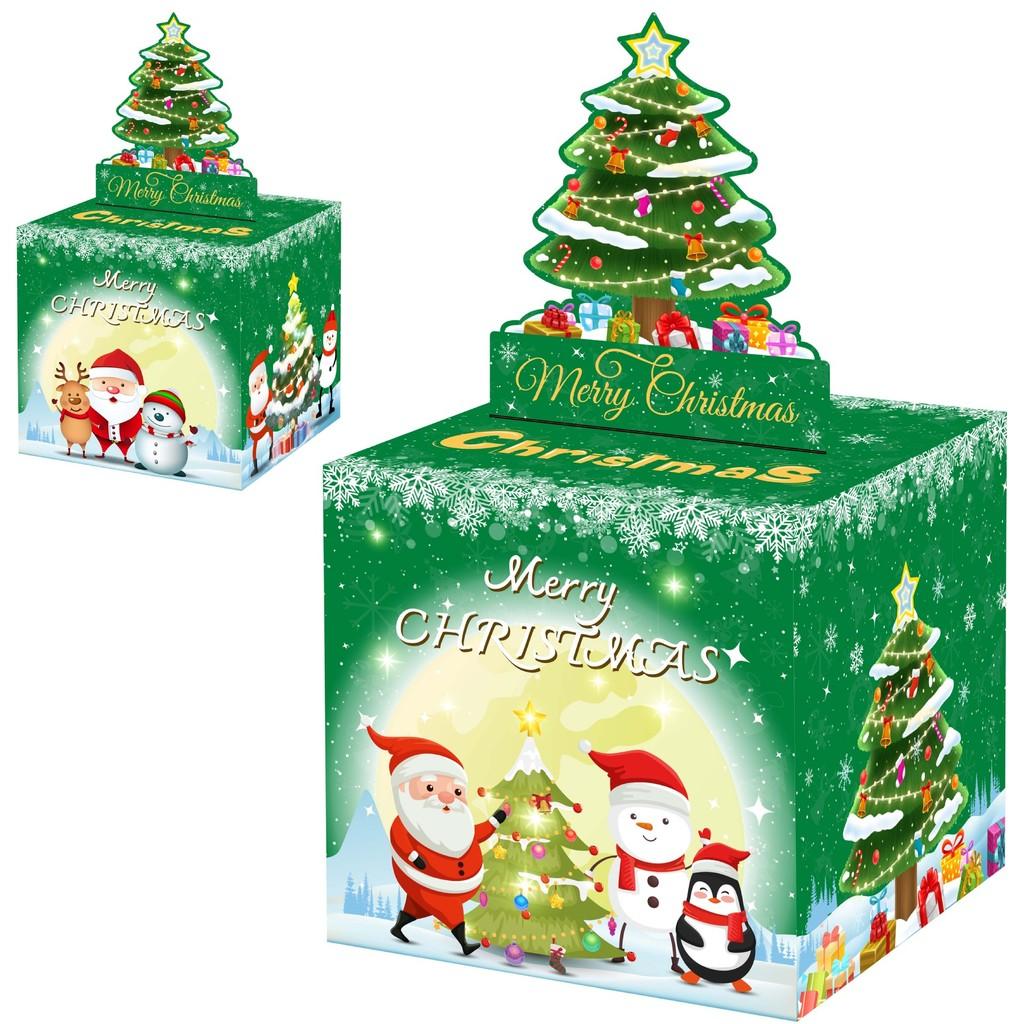 Christmas Tree Gift Box With Unique Theme For Christmas Or Holiday Presents