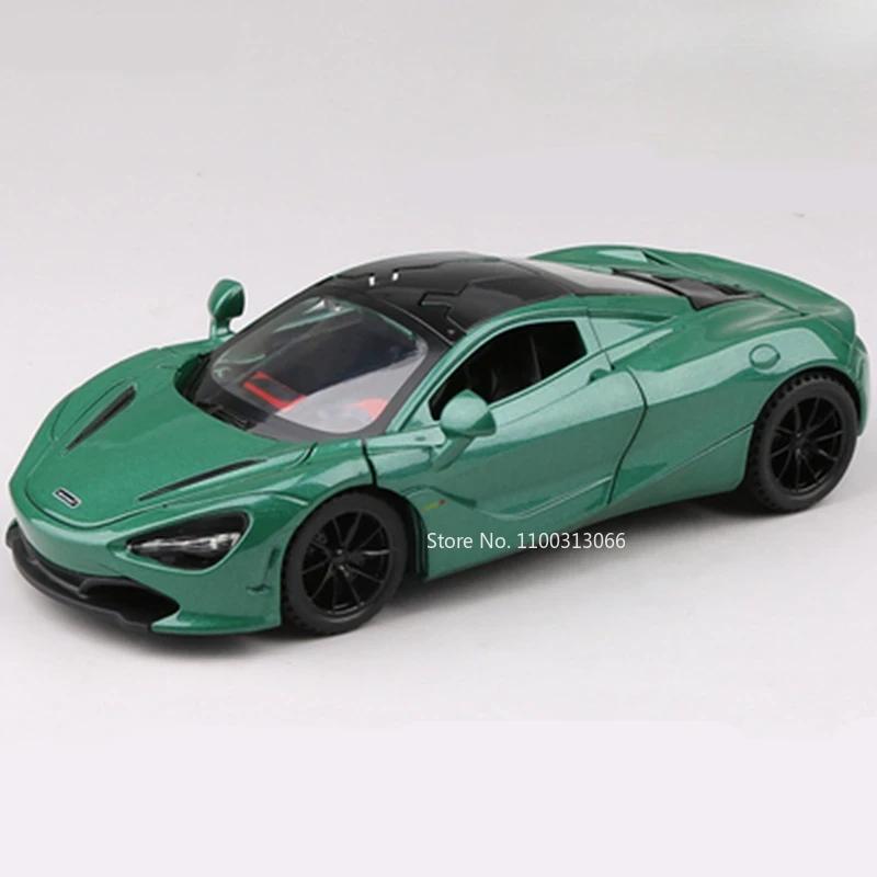 1:32 Alloy Diecast 720S Toys Cars Models with Light Music Miniature Sports Car Wheel Pull Back Vehicles for Child Festival Gifts
