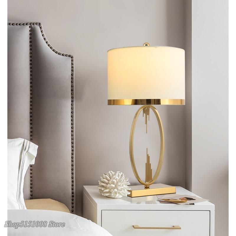 Modern Metal Pipe Shape Table Lamps Nordic Living Room Home Decor Lamp Fabric Bedroom Lamp Luminaire Home Decoration Desk Lamp