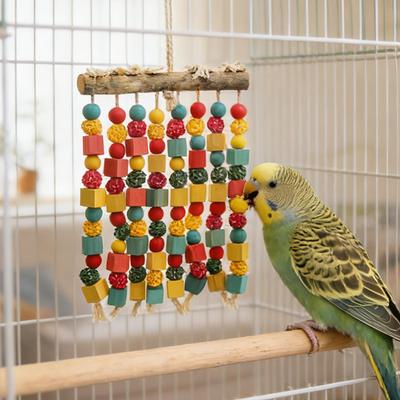 Pet Bird Chew Toys Multicolored Cage Cockatoos Chewing Toy For Parakeets Conures Cockatiels Budgies Lovebirds Cockatoos