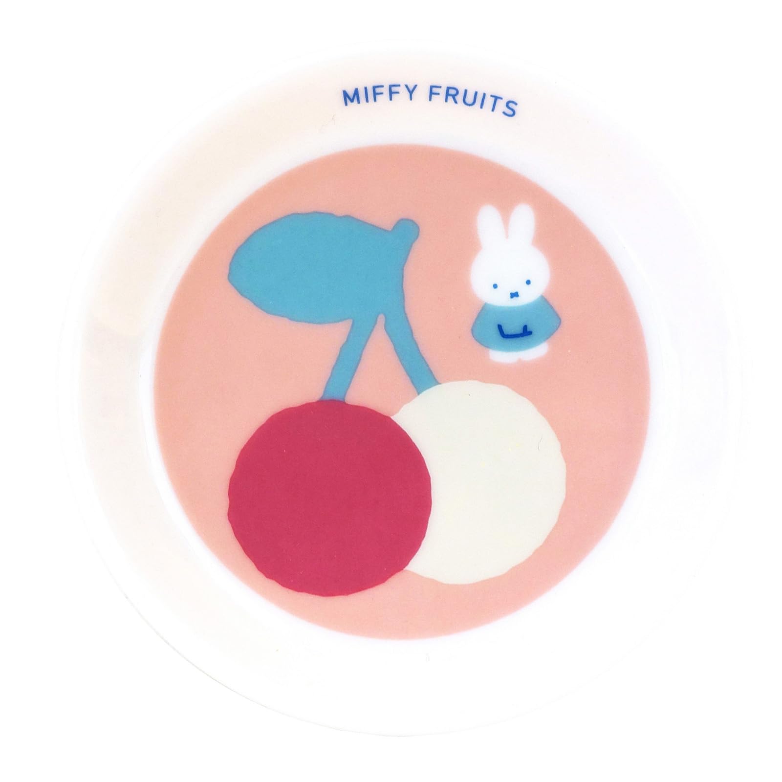 

Dick Bruna MIFFY FRUITS Mini Microwave and Dishwasher Made in 421114 Miffy Plate, Safe, 10.5cm, Japan, розовый