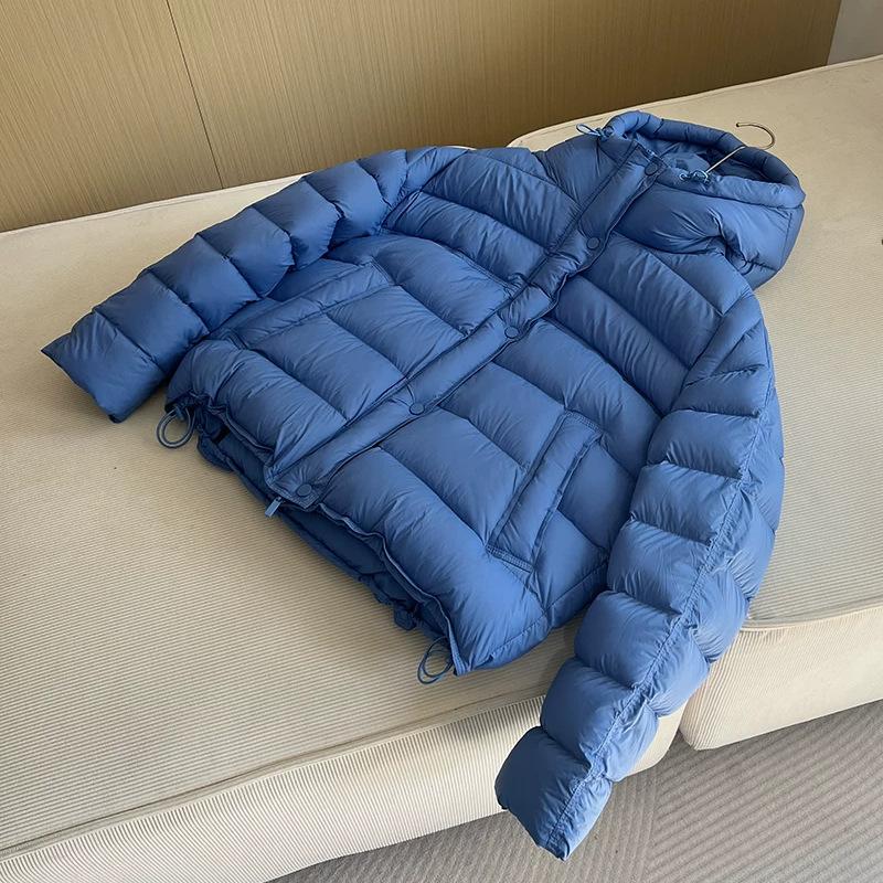 High-end Hooded White Duck Down Puff Down Jacket Women's Short Winter Fashion Sweet Bread Jacket Tide
