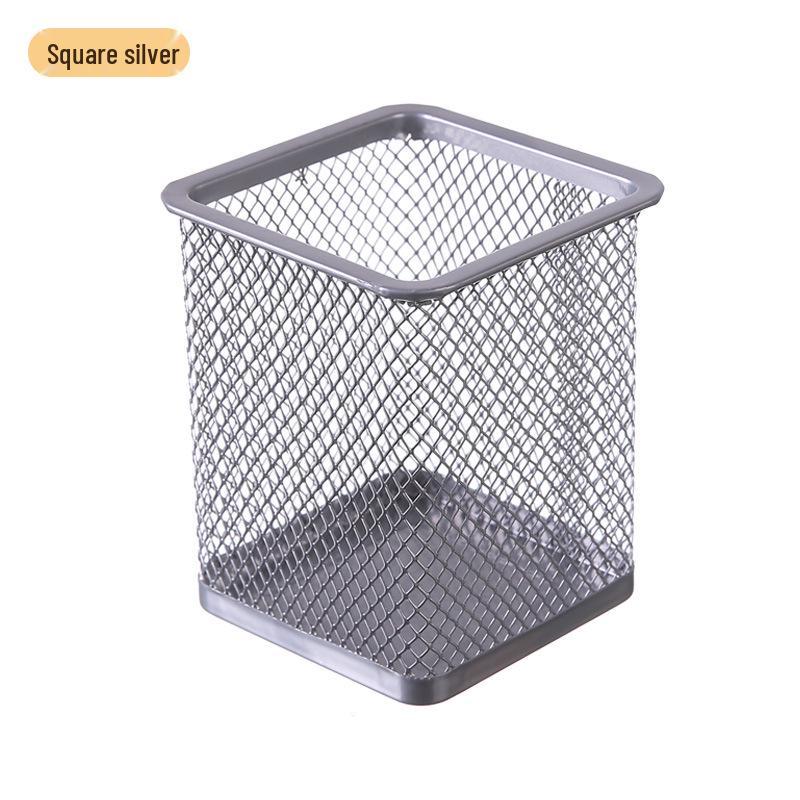 Multifunctional Metal Pen Holder – Stylish Iron Art Stationery Storage with High-End Appeal for Desk Organization