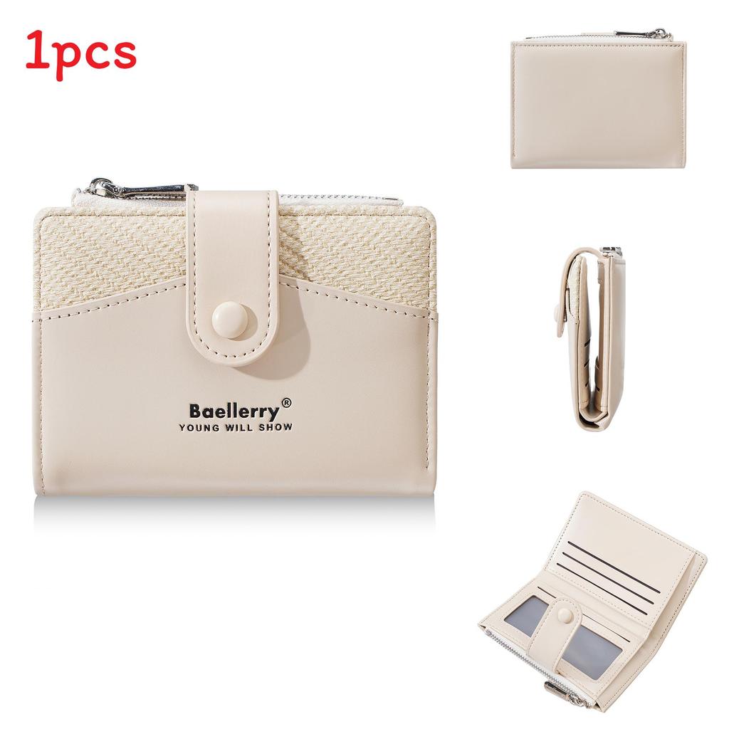 Baellerry Pu Leather Card Holder Wallet For Women With Antitheft Design And Multiple Card Slots