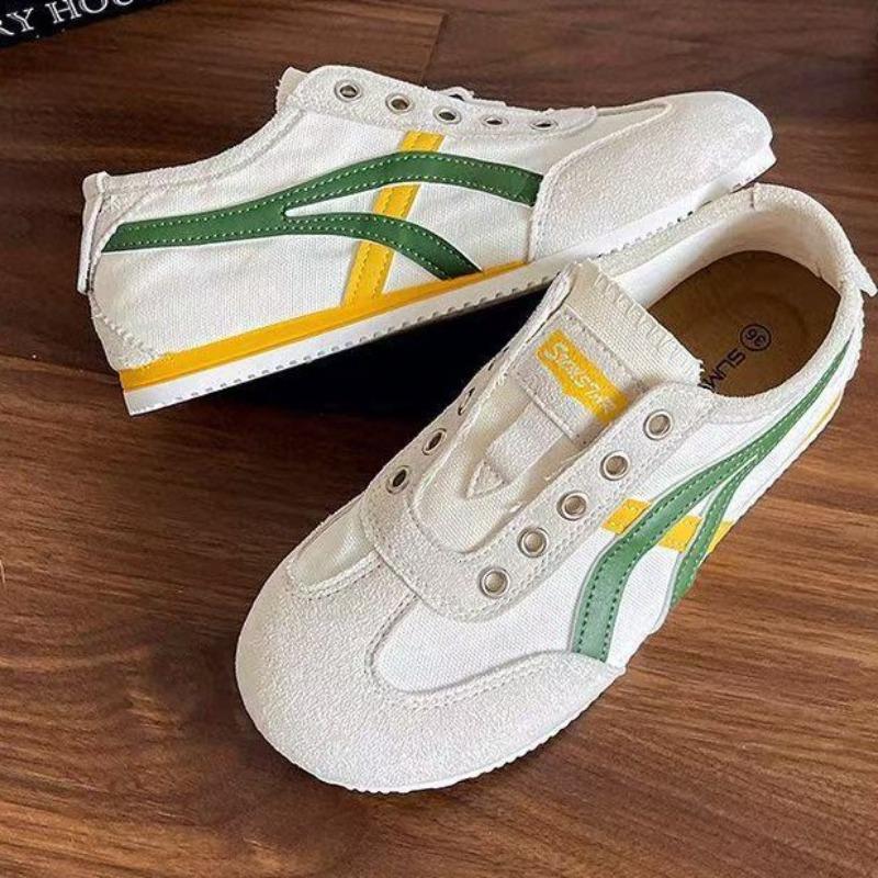 Classic Retro~ Showing Feet, Small Fried Street Sharp Tools, Thin Breathable Canvas Shoes for Women In Summer