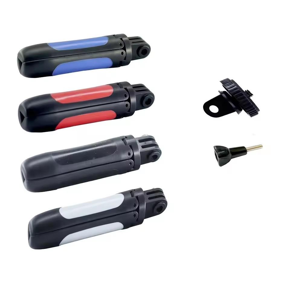 Mini Portable Metal Tripod Stand for GoPro Camera Selfie Stick with Storage Extension Rod Universal Ant Tripod for Photography