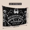 NiYoung Halloween Decorations Cool Tapestry Wall Hanging, Vintage Skeleton Magic Ouijaes Board Black Tapestries, Retro Goth Skull Art Tapestry Home