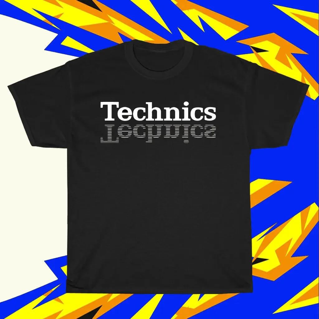 New Shirt Technics Audio Music Logo Unisexs Unisex Black TShirt Usa Size S To 5xl