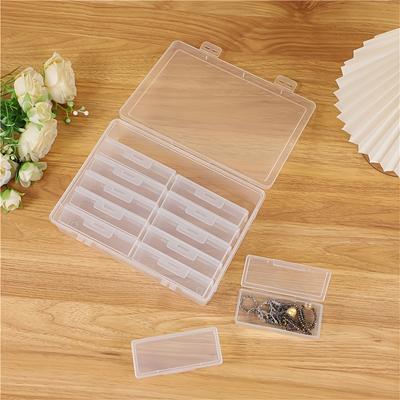 13-teiliges Aufbewahrungsbox-Set, 1 große Box enthält zwölf kleinere Boxen zur Organisation Transparente Aufbewahrungsboxen, Tragbare Boxen Desktop-Organisation