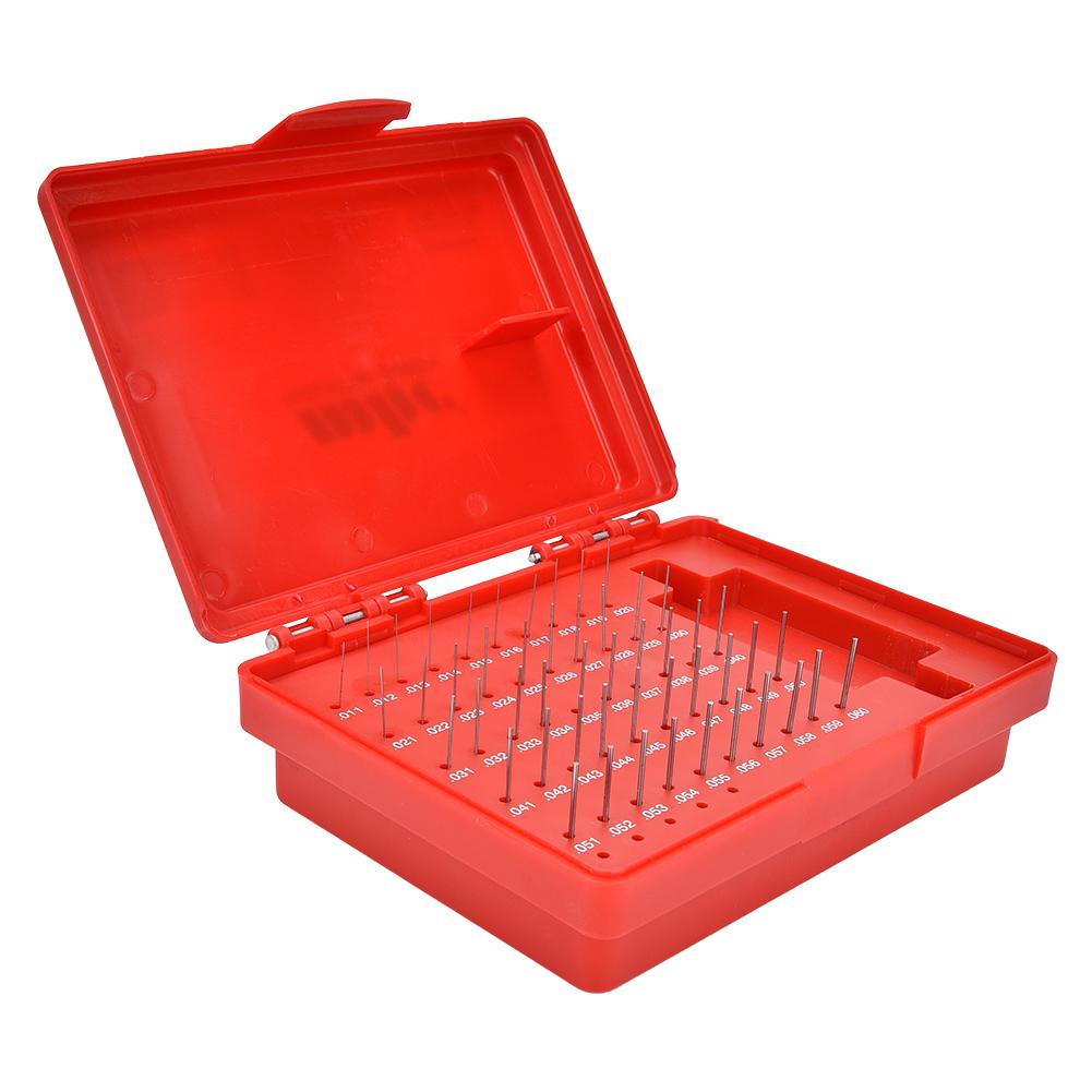 

50 шт. набор M0 0,0110,060 дюйма стальной штифтовой калибр набор 0,0002 дюйма точность