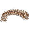 12Pcs Embroidery Cloth Stickers Tigerkin Pattern Patch for DIY Clothing Case Bag Decoration