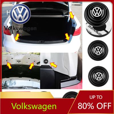 W162For VW For Volkswagen VW Polo Beetle Golf CC Touareg Passat 8pcs Car Door Anti Shock Pad Trunk Silicone Thickening So