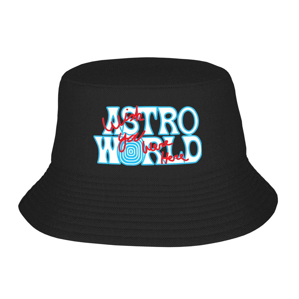 Cactus Jack Face Travis Bucket Hats Spring Headwear Accessories Rapper Fisherman Hats for Camping Woman Ispoti Cap Lightweight