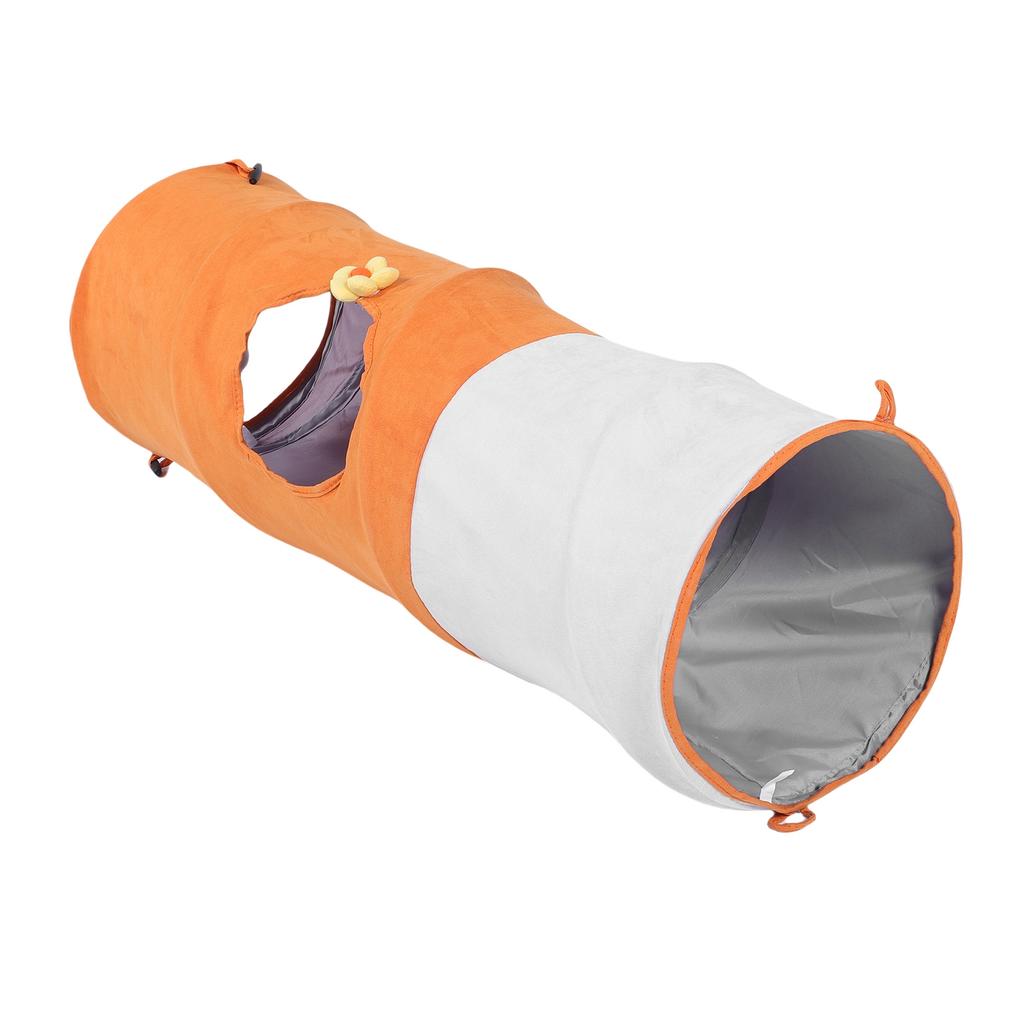 Cat Tunnel Oxford Cloth Steel Wire Interactive Kitten Tunnel Tube for Indoor Kitty Puppy