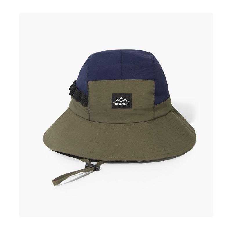 New bucket hat color matching sun protection hat men and women summer hiking camping quick drying mountaineering hat couple leisure basin hat