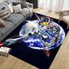 Mobile Suit Gundam Anime Poster Square Area Rug, Non-Slip Floor Mat for Bedroom, Perfect Gift for Gundam Fans.chl