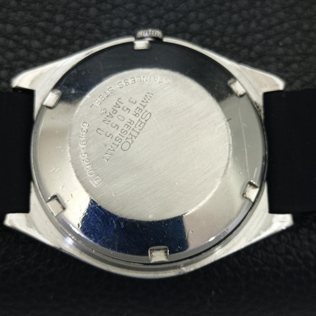 SEIKO 5 AUTOMATIC 6309A VINTAGE JAPAN MENS ARABIC WHITE DIAL WATCH a701414-5 R206b-a701414