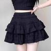 Elastic Waist Ballet Lace Puffy Skirt - 2025 Summer Short Half-Body Skirt for Girls, Anti-Exposure Design