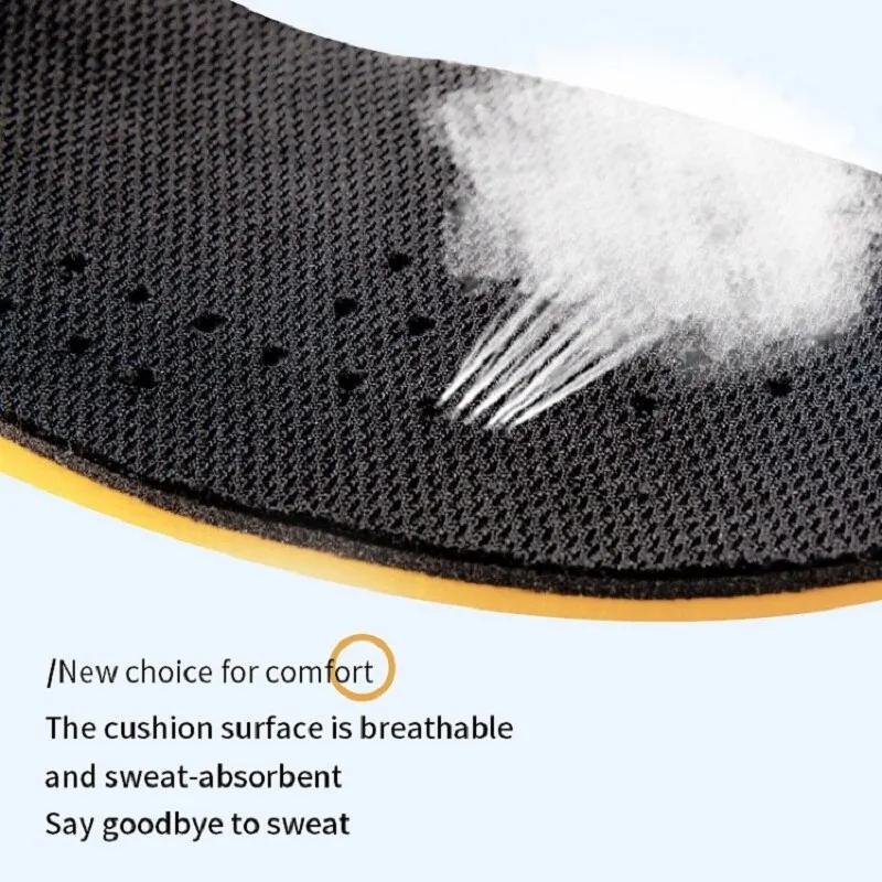 Men Invisible Height Increasing Insoles Soft and breathable insoles Flexible shock-absorbing sole arch support sports insoles