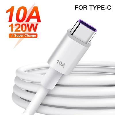 120W 10A USB Type C USB Kabel Super Snelle Charing Lijn voor Xiaomi Samsung Huawei Honor Quick Charge USB C Kabels Data Cord