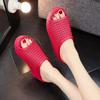 Cool Slippers Women Summer Slope Heel Thick Sole Wear Beach Shoes, Mesh Hollow Slippers Foreign Trade Wholesale