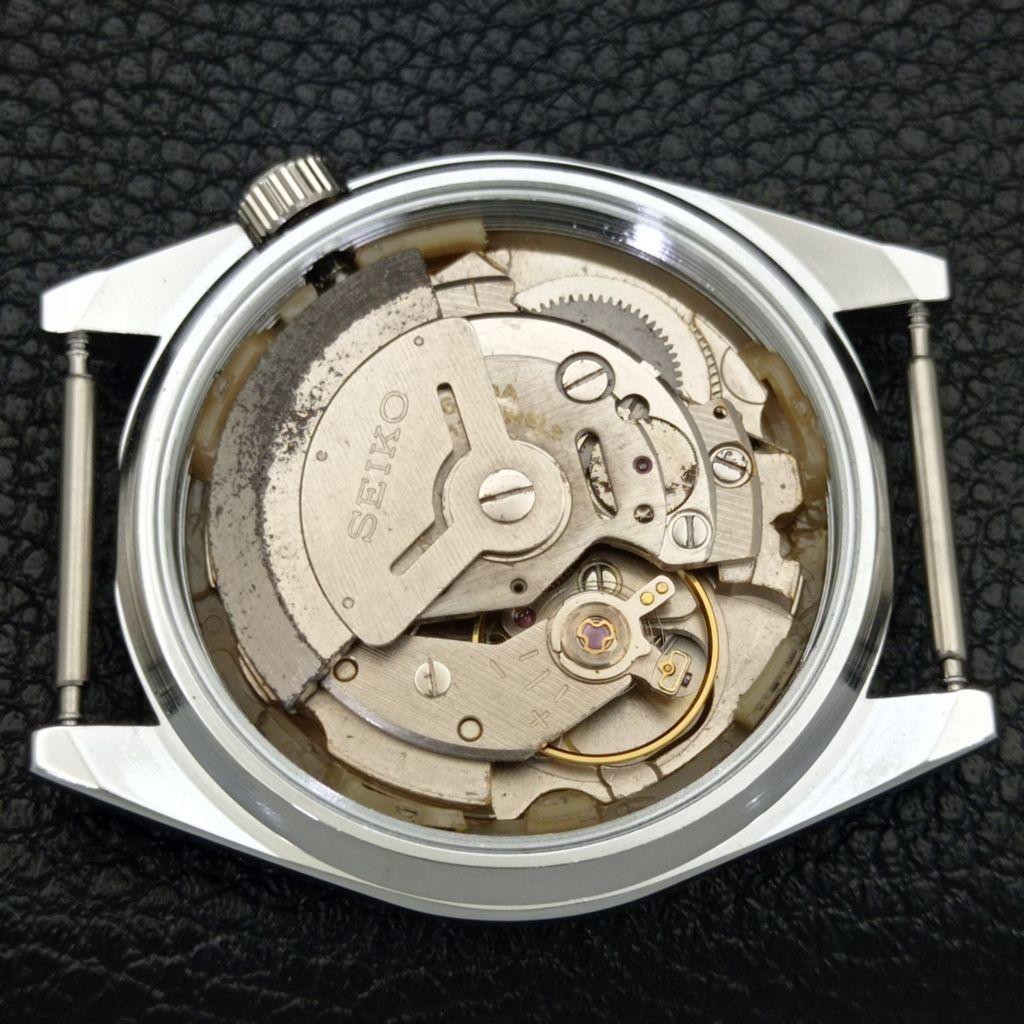 REFURBISHED JAPAN MADE SEIKO 5 AUTOMATIC MENS WATCH WHITE DIAL CUSTOM A440130-2 QV90-a440130