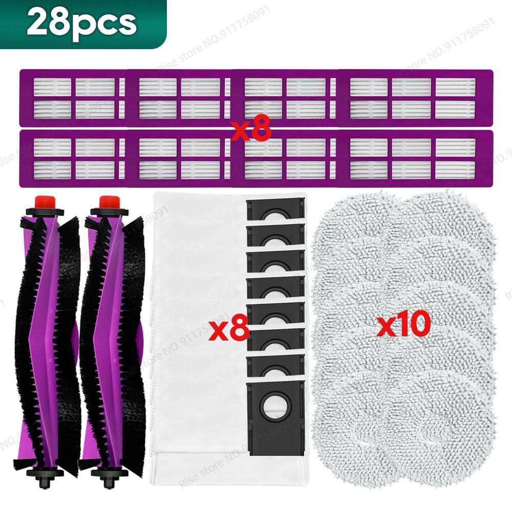 Compatible for Eureka J15 Max Ultra Accessories Main Brush Hepa Filter Dust Bag Mop Cloth