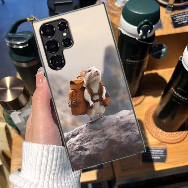 

Cute Hamster Cases Phone Case for Samsung Galaxy S26 Ultra S25 Edge S24 S23 FE S21 Plus S20 S22 S10 Cover TPU Capa Shell Shockpr Samsung S24 FE