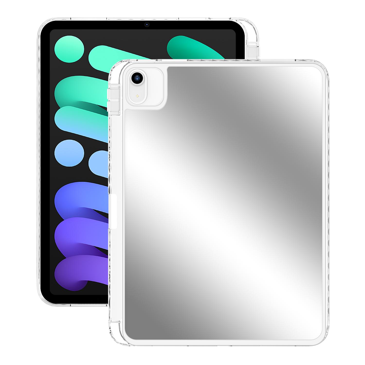 

Mirror Acrylic TPU Tablet Case with Pen Slot For iPad Air 11 (2025)/(2024)/Air (2022)/(2020)/Pro 11 (2022)/(2021)/(2020)/(2018) White