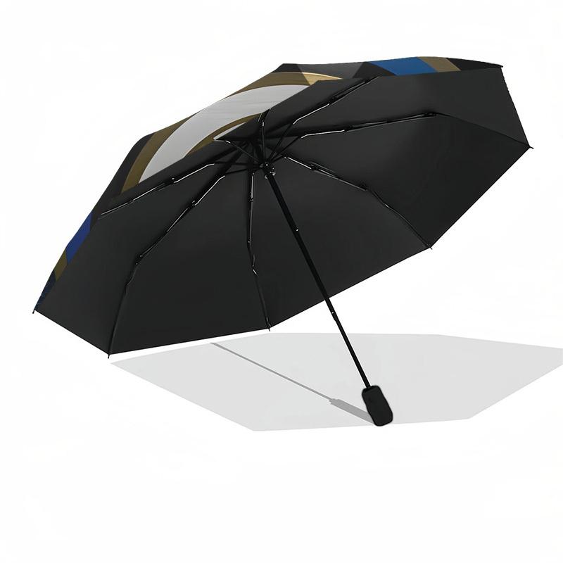 Inter Milan, Badge- Automatic Opening and Closing, 8-rib Structure Portable Umbrella, Suitable for Men and Women in All Seasons - Perfect Gi