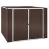 VidaXL Garden Shed Brown 195x198x159 Cm Galvanized Steel 46256