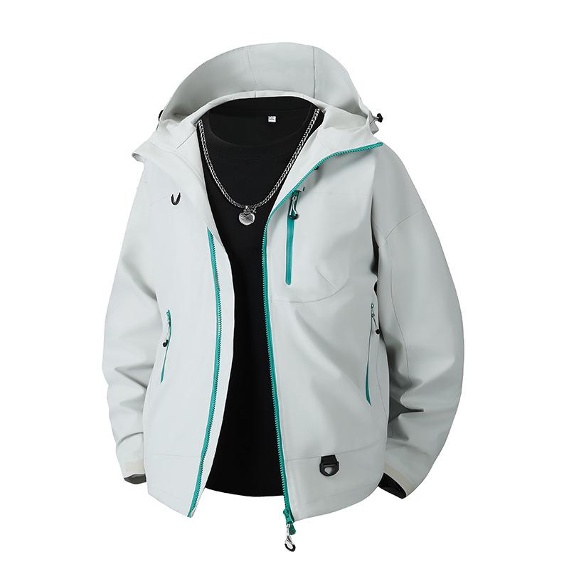 Unisex Multi-Pocket Workwear Jacket - Stylish and Functional for Spring and Autumn Outdoors