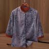 Elderly Women's 3/4 Sleeve Breathable Summer Cardigan