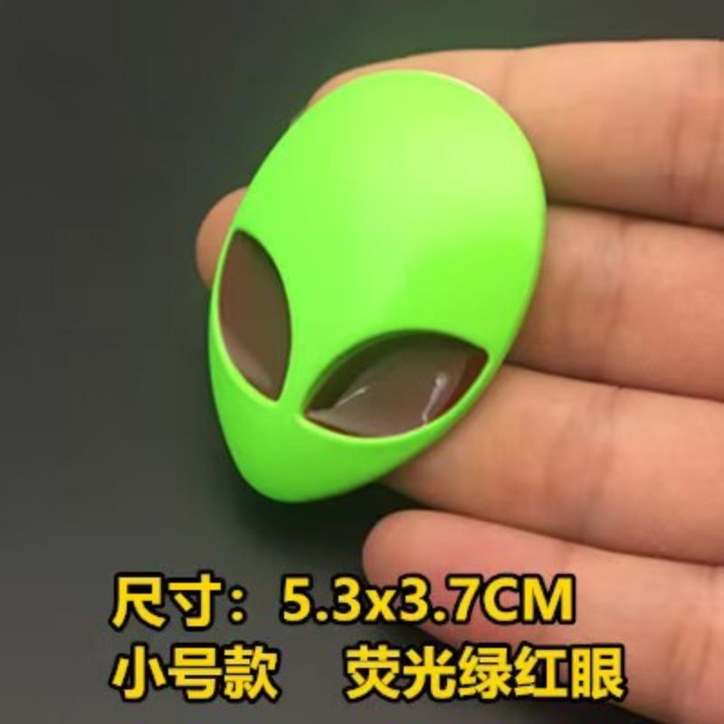 Alien Avatar Metal Sticker Modification Alien Car Sticker Personalized Label Decorative Sticker Metal Label