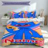 3pcs Custom Name Poppy Playtime Bedding Set,Includes 1 Duvet Cover and 2 Pillowcases,All-season Bedroom Decor