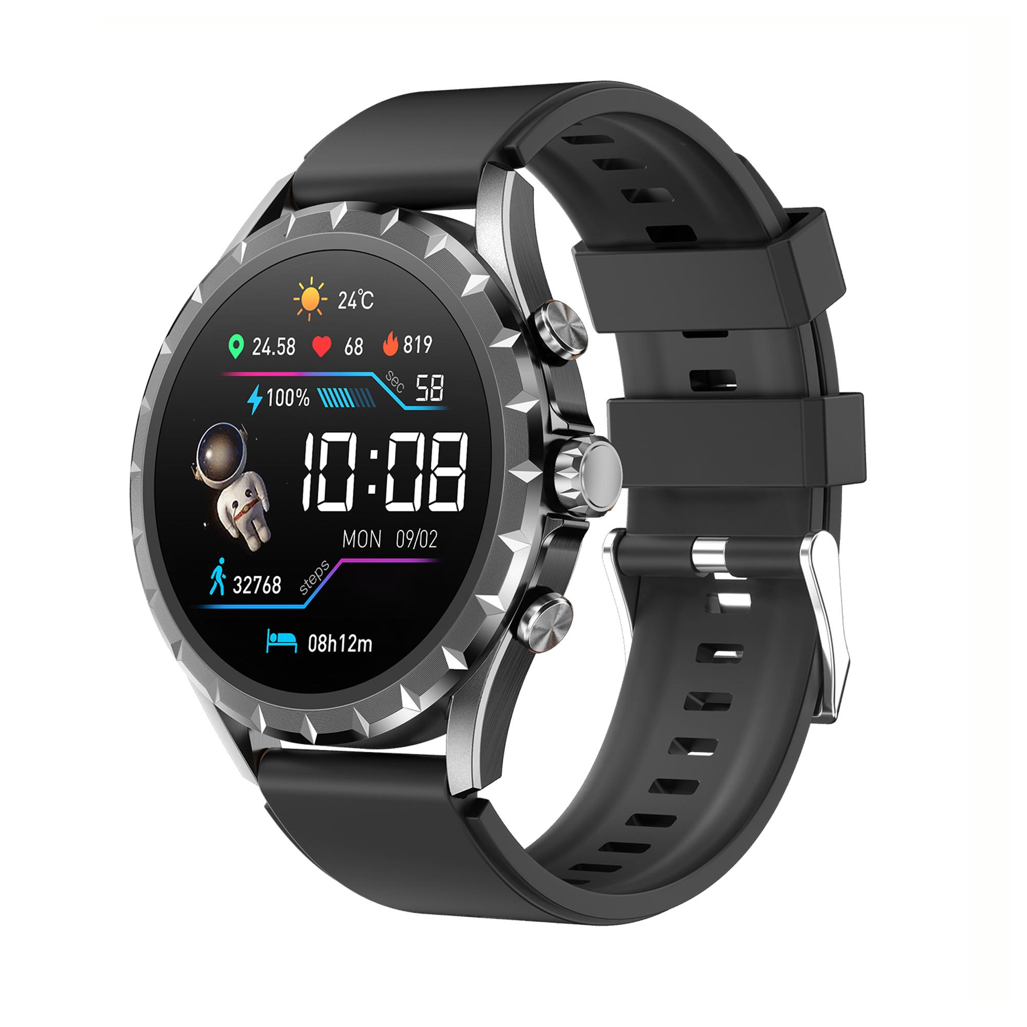 

Alarm Clock Smart Watch Men Outdoor Sport Blue Tooth Call Heart Rate Health Waterproof NFC Music Information Reminder Smartwatch