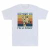 Giraffe Moo Im A Goat Funny Aniamal Vintage Unisexs Short Sleeve T Shirt Cotton