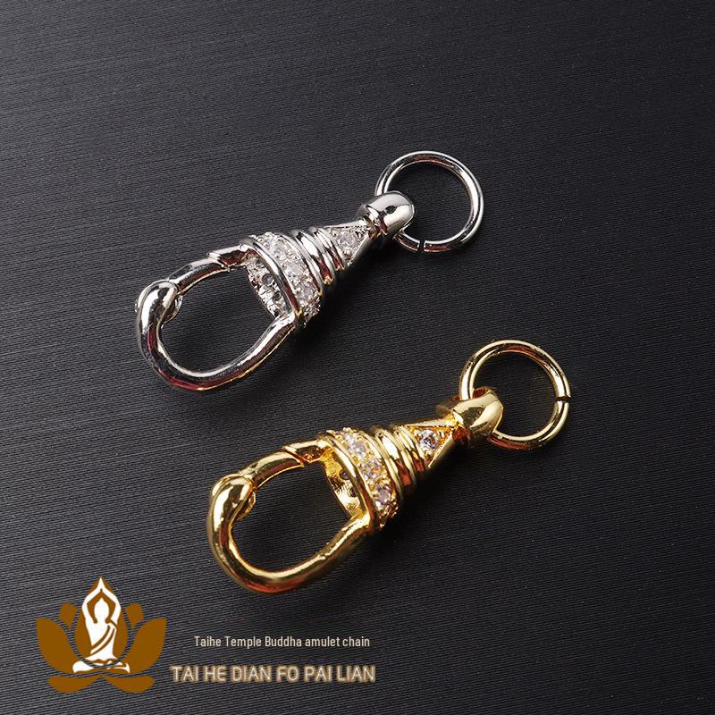 

18K Gold-Plated Micro-Diamond Eagle Necklace with Rotating Hook Buckle Default