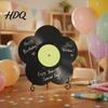 Flower Vinyl Record Diy Ornament DIY Custom Board with Creative Ornament Display Stand Design Personalized Birthday Anniversary Message Board Sign