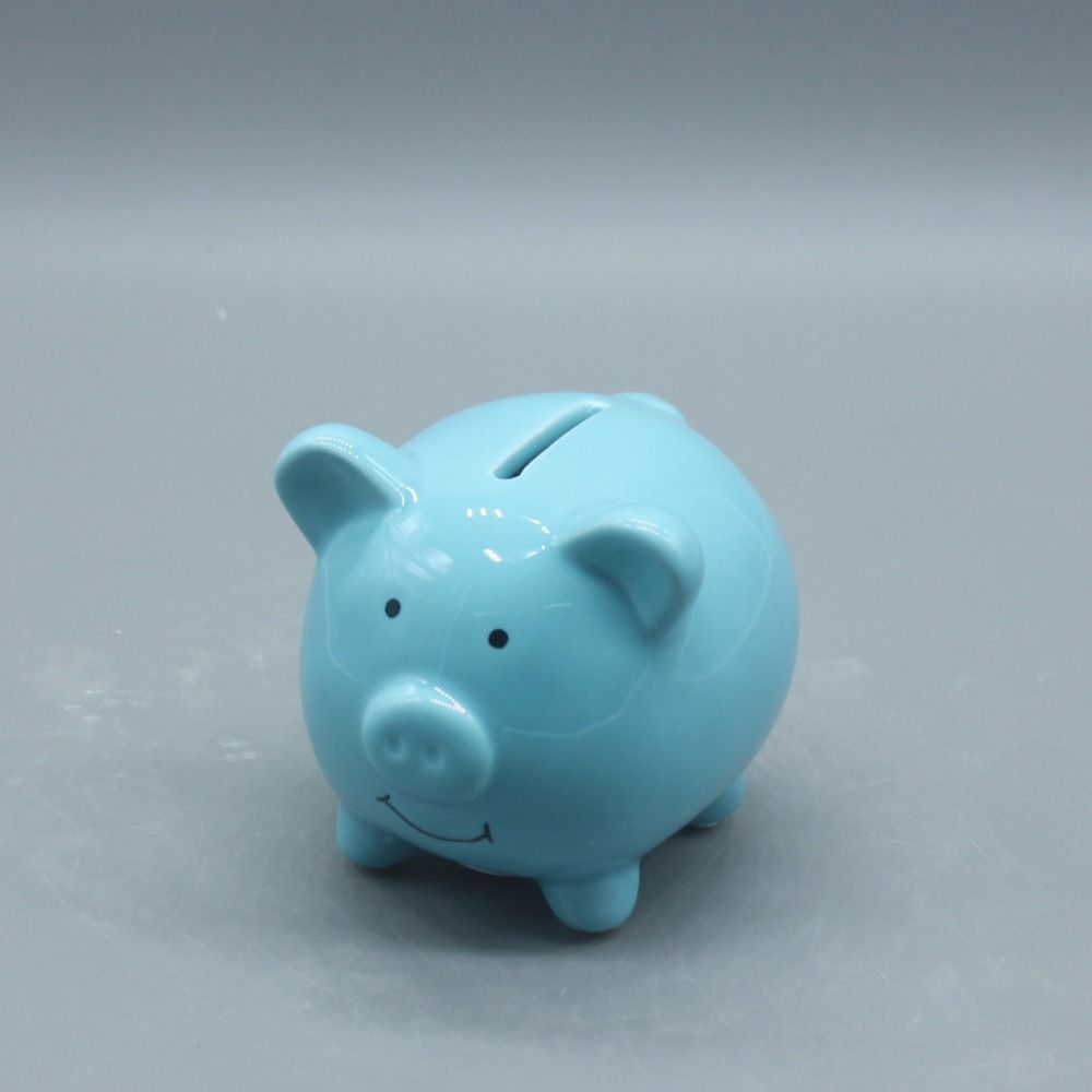 Cartoon Ceramic Piggy Bank Cute Savings Tank Birthday Gift Money Saving Box  for Boys and Girls