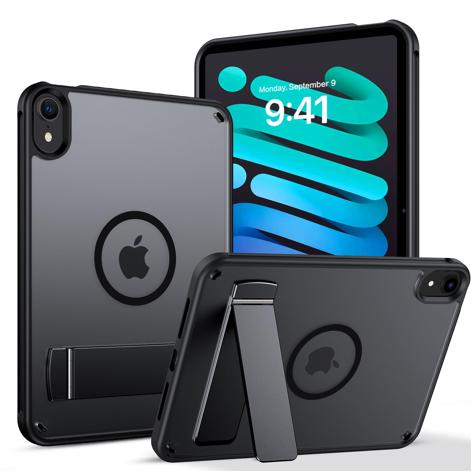 

YINLAI iPad mini 7/6 8.3-inch Case, Cover, Black | Fully Compatible with iPad mini 7th/6th Generation (2024/2021) | Impact-Resistant Hybrid Constructi